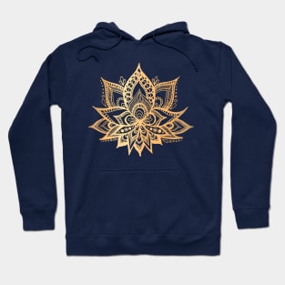 Sacred Gold Lotus Flower Hoodie